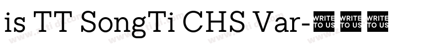 is TT SongTi CHS Var字体转换